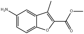 2-Benzofurancarboxylicacid,5-amino-3-methyl-,methylester(9CI) 结构式
