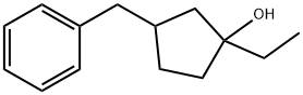 Cyclopentanol, 1-ethyl-3-(phenylmethyl)- (9CI) 结构式