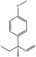 Benzene, 1-[(1R)-1-ethyl-1-methyl-2-propenyl]-4-methoxy- (9CI) 结构式