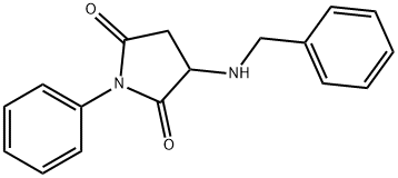 1-苯基-3-[(苯基甲基)氨基]-2,5-吡咯烷二酮 结构式