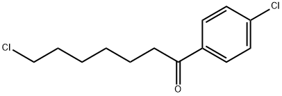 7-CHLORO-1-(4-CHLOROPHENYL)-1-OXOHEPTANE 结构式