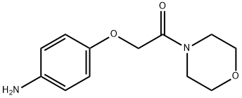 4-(2-吗啉-4-基-2-氧代乙氧基)苯胺 结构式