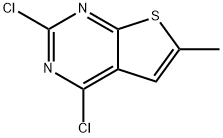 2,4-Dichloro-6-methylthieno[2,3-d]pyrimidine 结构式