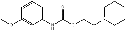 (3-Methoxyphenyl)carbamic acid 2-piperidinoethyl ester 结构式
