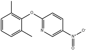 2-(2,6-DIMETHYL-PHENOXY)-5-NITRO-PYRIDINE 结构式