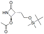 （3R，4R）-3-（R）-1-叔丁基二甲基硅氧乙基-4-乙酰氧基-2-氮环丁酮 结构式
