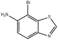 6-氨基-7-溴苯并噻唑 结构式