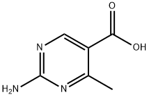 2-氨基-4-甲基嘧啶-5-甲酸 结构式