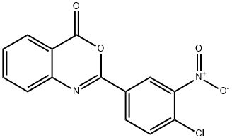 2-(4-Chloro-3-nitrophenyl)-4H-3,1-benzoxazin-4-one 结构式