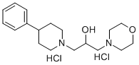 1-Piperidineethanol, alpha-(4-morpholinylmethyl)-4-phenyl-, dihydrochl oride 结构式