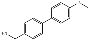 4'-甲氧基联苯基-4-甲胺 结构式