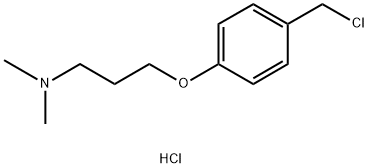 3-[4-(Chloromethyl)phenoxy]-N,N-dimethylpropylamine hydrochloride 结构式