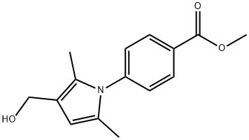 4-[3-(HYDROXYMETHYL)-2,5-DIMETHYL-1H-PYRROL-1-YL]-BENZOIC ACID METHYL ESTER 结构式