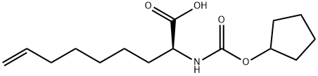 (2S)-2-[[(环戊氧基)羰基]氨基]-8-壬烯酸 结构式