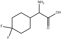 2-氨基-2-(4,4-二氟环己基)乙酸 结构式