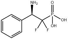(R-2-AMINO-1,1-DIFLUORO2-PHENYL)ETHYLPHOSPHONIC ACID 结构式