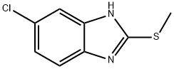 6-氯-2-甲硫基-1H-苯并咪唑 结构式