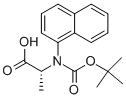 Boc-3-(1-萘基)-D-丙氨酸 结构式