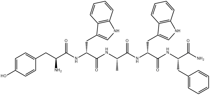 tyrosyl-tryptophyl-alanyl-tryptophyl-phenylalaninamide 结构式