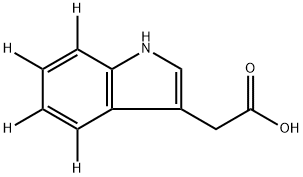 Indoleacetic Acid-d4 结构式