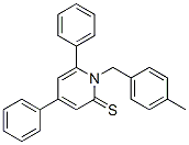 1-(p-Methylbenzyl)-4,6-diphenylpyridine-2-thione 结构式