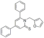 1-(2-Furanylmethyl)-4,6-diphenyl-2(1H)-pyridinethione 结构式