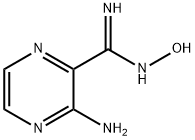 3-Amino-N-hydroxy-pyrazinecarboximidamide 结构式