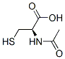 (2R)-2-acetamido-3-sulfanyl-propanoic acid 结构式