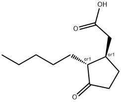 (+/-)-二氢茉莉酸 结构式