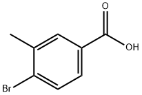 3-甲基-4-溴苯甲酸 结构式