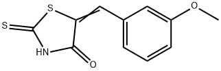 5-(3-甲氧基亚苄基)-2-硫代噻唑烷-4-酮 结构式