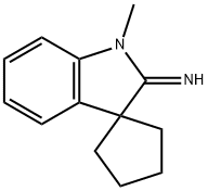 Spiro[cyclopentane-1,3-[3H]indol]-2(1H)-imine, 1-methyl- (9CI) 结构式