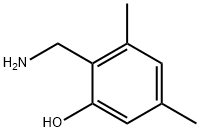 2-(氨基甲基)-3,5-二甲基苯酚 结构式