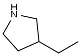 3-乙基吡咯烷 结构式