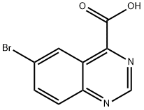 6-溴喹唑啉-4-甲酸 结构式
