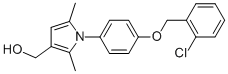 1-[4-[(2-CHLOROPHENYL)METHOXY]PHENYL]-2,5-DIMETHYL-1H-PYRROLE-3-METHANOL 结构式