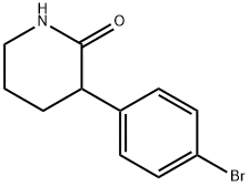 3-(4-溴苯基)哌啶-2-酮 结构式