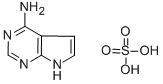 4-氨基-7H-吡咯并[2,3-D]嘧啶硫酸盐 结构式