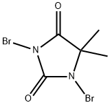 1,3-二溴-5,5-二甲基海因 结构式
