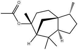 乙酸柏木酯 结构式