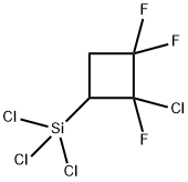 trichloro(2-chloro-2,3,3-trifluorocyclobutyl)silane 结构式