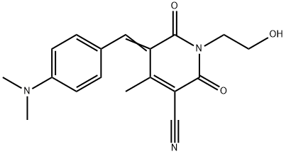 5-[[4-(dimethylamino)phenyl]methylene]-1,2,5,6-tetrahydro-1-(2-hydroxyethyl)-4-methyl-2,6-dioxonicotinonitrile 