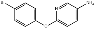 6-(4-溴苯氧基)吡啶-3-胺 结构式