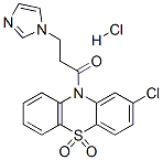 2-chloro-10-[3-(1H-imidazol-1-yl)propionyl]-10H-phenothiazine 5,5-dioxide monohydrochloride  结构式