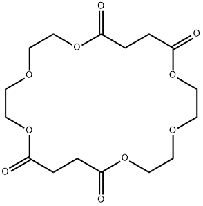 1,4,7,12,15,18-hexaoxacyclodocosane-8,11,19,22-tetrone 结构式