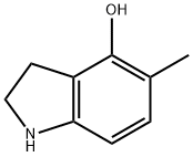 1H-Indol-4-ol, 2,3-dihydro-5-methyl- (9CI) 结构式