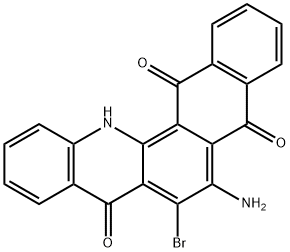 6-amino-7-bromonaphth[2,3-c]acridine-5,8,14(13H)-trione  结构式