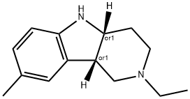 1H-Pyrido[4,3-b]indole,2-ethyl-2,3,4,4a,5,9b-hexahydro-8-methyl-,cis-(9CI) 结构式