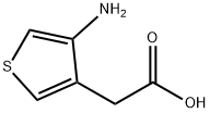 2-(4-氨基噻吩-3-基)乙酸 结构式