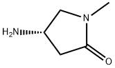 (S)-4-氨基-1-甲基吡咯烷-2-酮 结构式